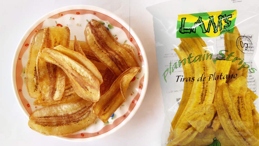 (pack of 06) Lam's Plantain Strips || Tiras de Platano || 2.5oz || 71g || Vegetable Snacks || Healthy & Fresh Snacks || Gluten-free || Banana Chips ||