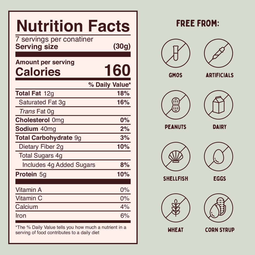 Chickpea Granola - Unimaginable Foods Gentle Pecan 5-Pack, Vegan, Non-GMO, Gluten Free, Dairy Free - 7 oz