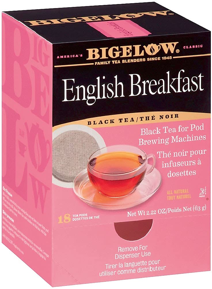 Bigelow 009906 English Breakfast Tea Pods, 1.90 oz, 18/Box