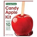 Concord Foods Candy Apple Kit - Classic Red Apples for Family Treats, Carnivals, Fairs, and Fundraisers - Includes Candy Apple Mix and 10 Sticks