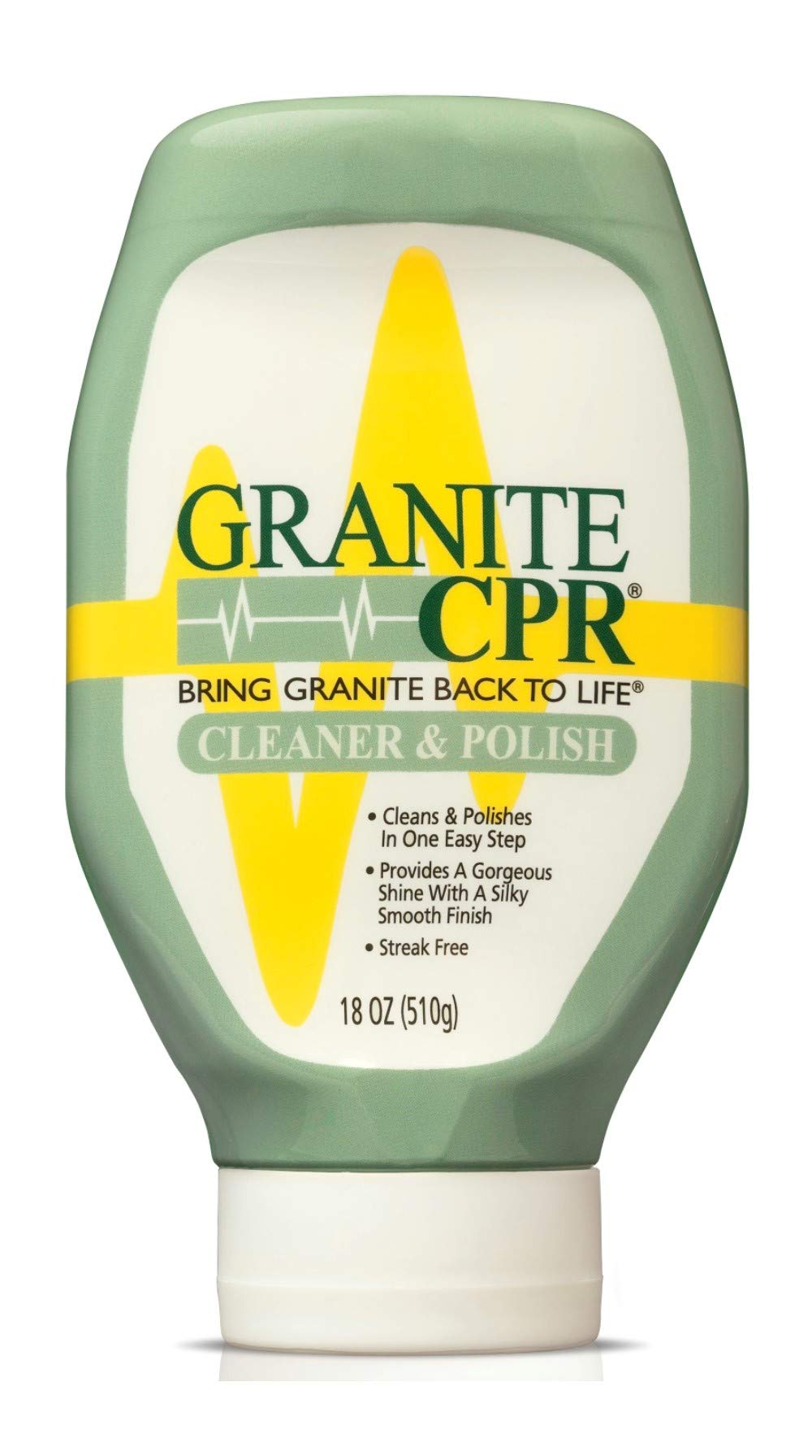 Granite CPR (Value 2-Pack of 18oz Bottles) - 2-in-1 Cleaner & Polish is Gentle Enough for Daily Use & Tough Enough to Restore Granite, Marble, & Stone
