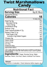 SMIBZE Natural Twist Marshmallows Candy 100 GM (Pack of 1) SMIBZE