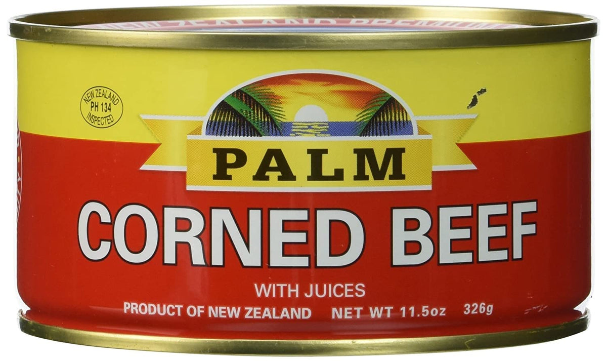 Palm Corned Beef - Premium Quality from New Zealand - 4 x 11.5 oz (326 g) (NEW)