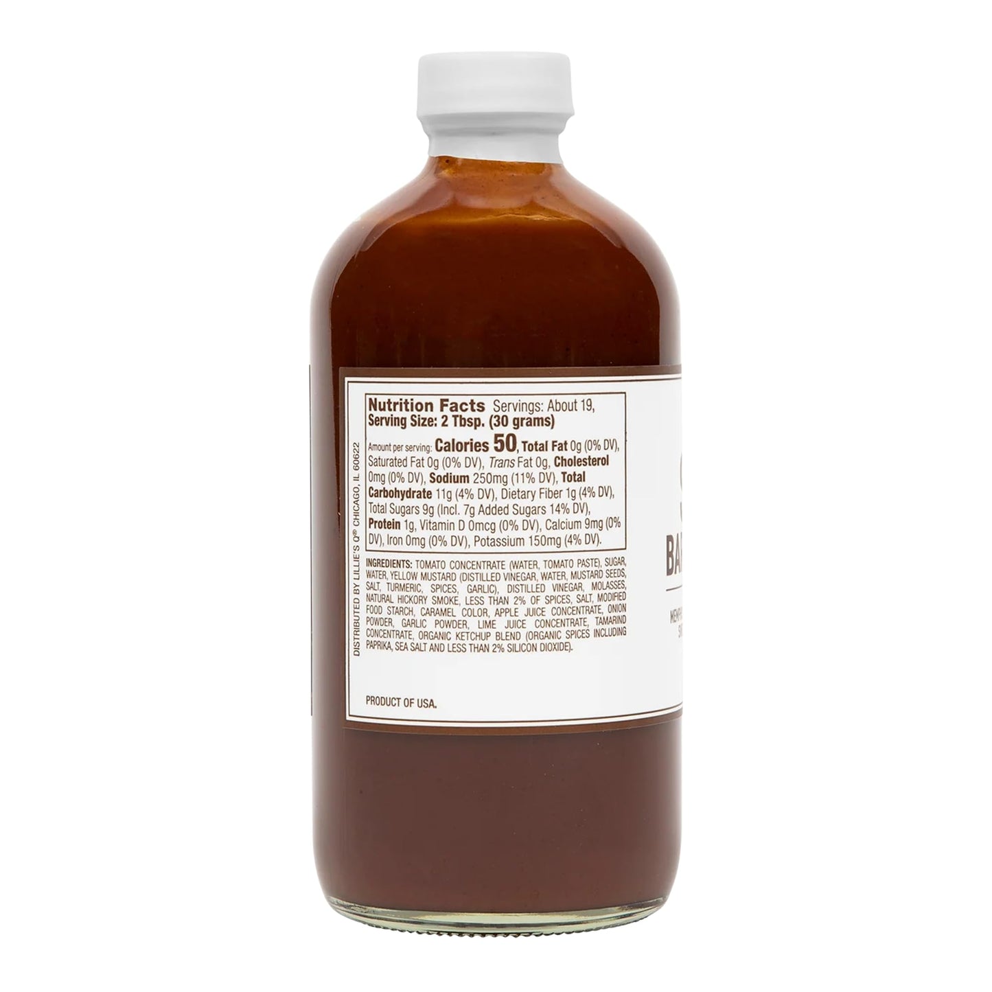 Lillie's Q - Smoky Barbeque Sauce, Gourmet BBQ Sauce, Sweet Brown Sugar BBQ Sauce, Mild Smoky Flavor, Premium Ingredients, Made with Gluten-Free