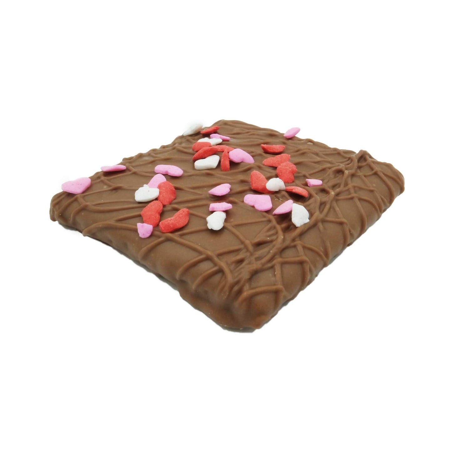 Philadelphia Candies Valentine's Day Hearts Gift, Milk Chocolate Covered Graham Crackers, 6 Ounce