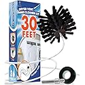 30-Feet Dryer Vent Cleaner Kit - Innovative Lint Remover Reusable Strong Nylon| Flexible Lint Brush with Drill Attachment for Faster Cleaning 30 Feet