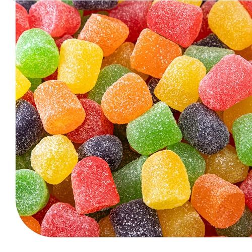 Gum Drops - 2 Pound Bulk Pack - Jelly Candy - Assorted Fruit Flavors - Christmas Candy for Holiday Snaking, Baking, and Gifting - Grape, Lime, Orange