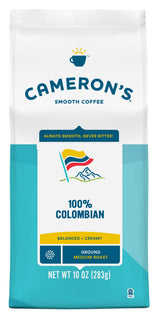 Cameron's Coffee 100% Colombian Ground Coffee, Medium Roast, 100% Arabica, 10-Ounce Bag, (Pack of 1)