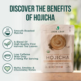 Jade Leaf Matcha Organic Japanese Hojicha Powder, Roasted Matcha Green Tea Powder - Barista Edition - Authentic Japanese Origin (1.76 Ounce Pouch)