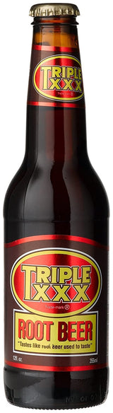 Triple XXX ROOT BEER OF SAN ANTONIO TEXXXAS LONGNECKS - "Cerveza de Raiz, Señor Tex", 12-Ounce Glass Bottle (Pack of 24)