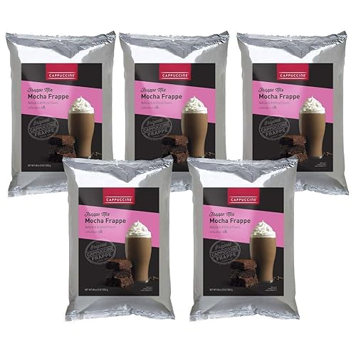 Cappuccine Ice Coffee Frappe Mix - Case of 5 Bags (Mocha)