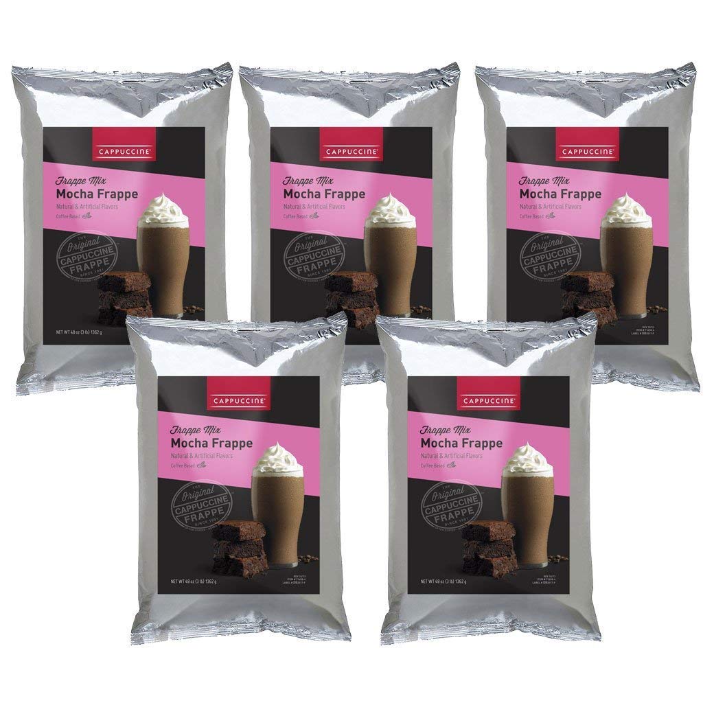 Cappuccine Ice Coffee Frappe Mix - Case of 5 Bags (Mocha)
