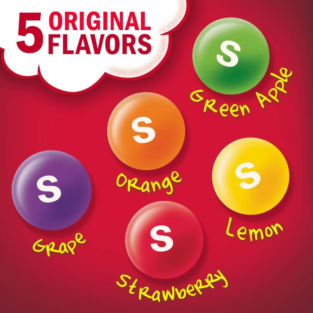 SKITTLES Original Littles Chewy Candy, Share Size, 1.9 oz Tube (Pack of 24)