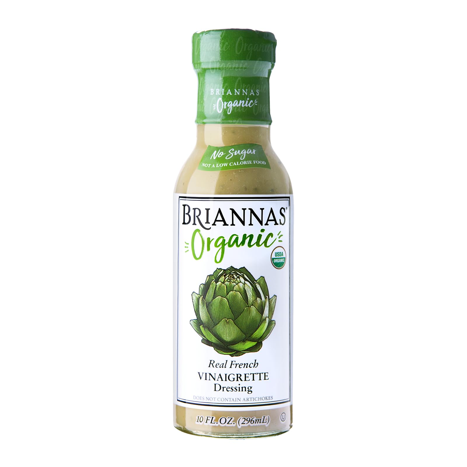 BRIANNAS - Organic Real French Vinaigrette Dressing - Certified Kosher & Organic Salad Dressing made with Premium Ingredients - Sugar-Free Dressing