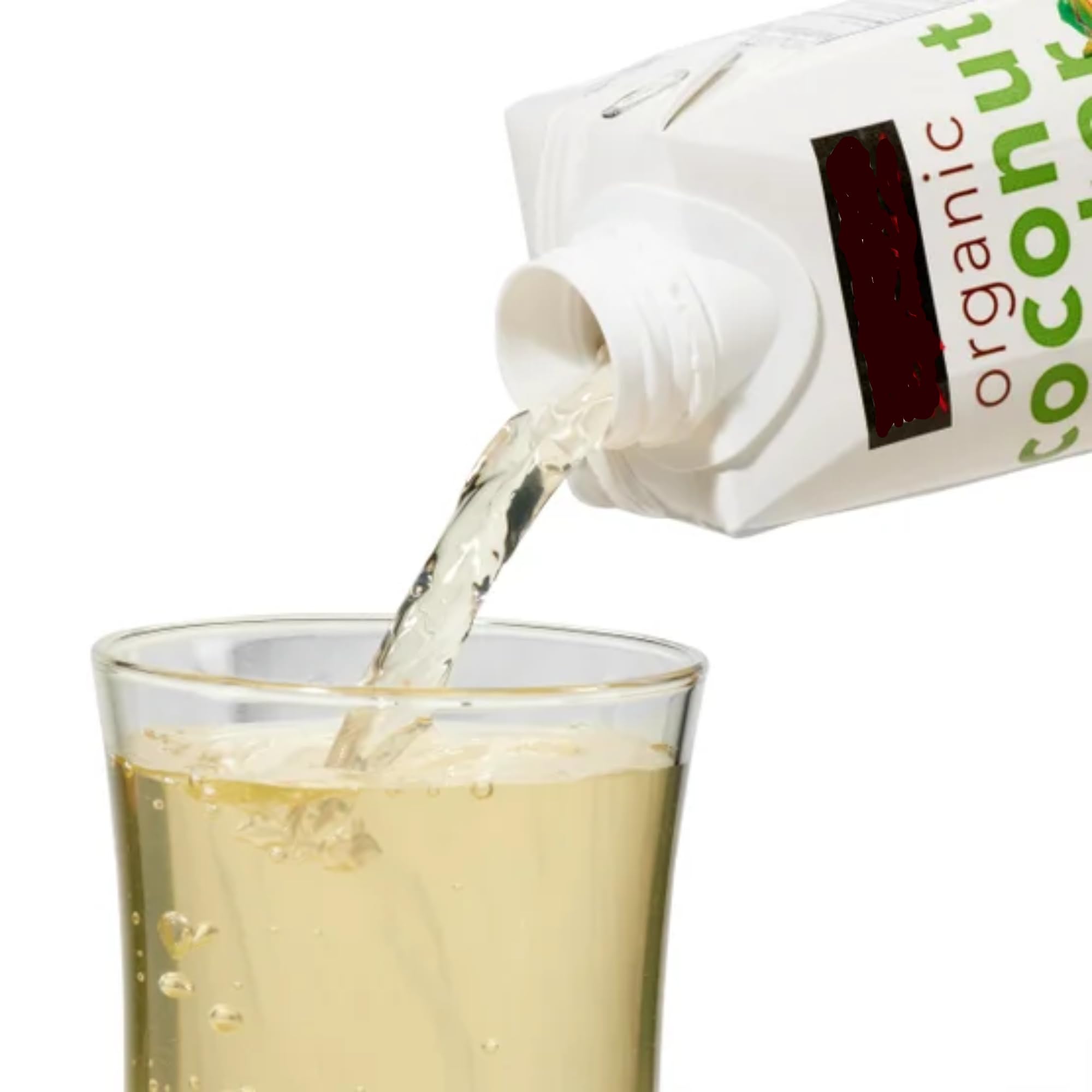 Coconut Water Organic Coconut Water No Sugar Added 11.1 Fl Oz, 12 Ct With a Scooply Reusable Straw (Color May Very)