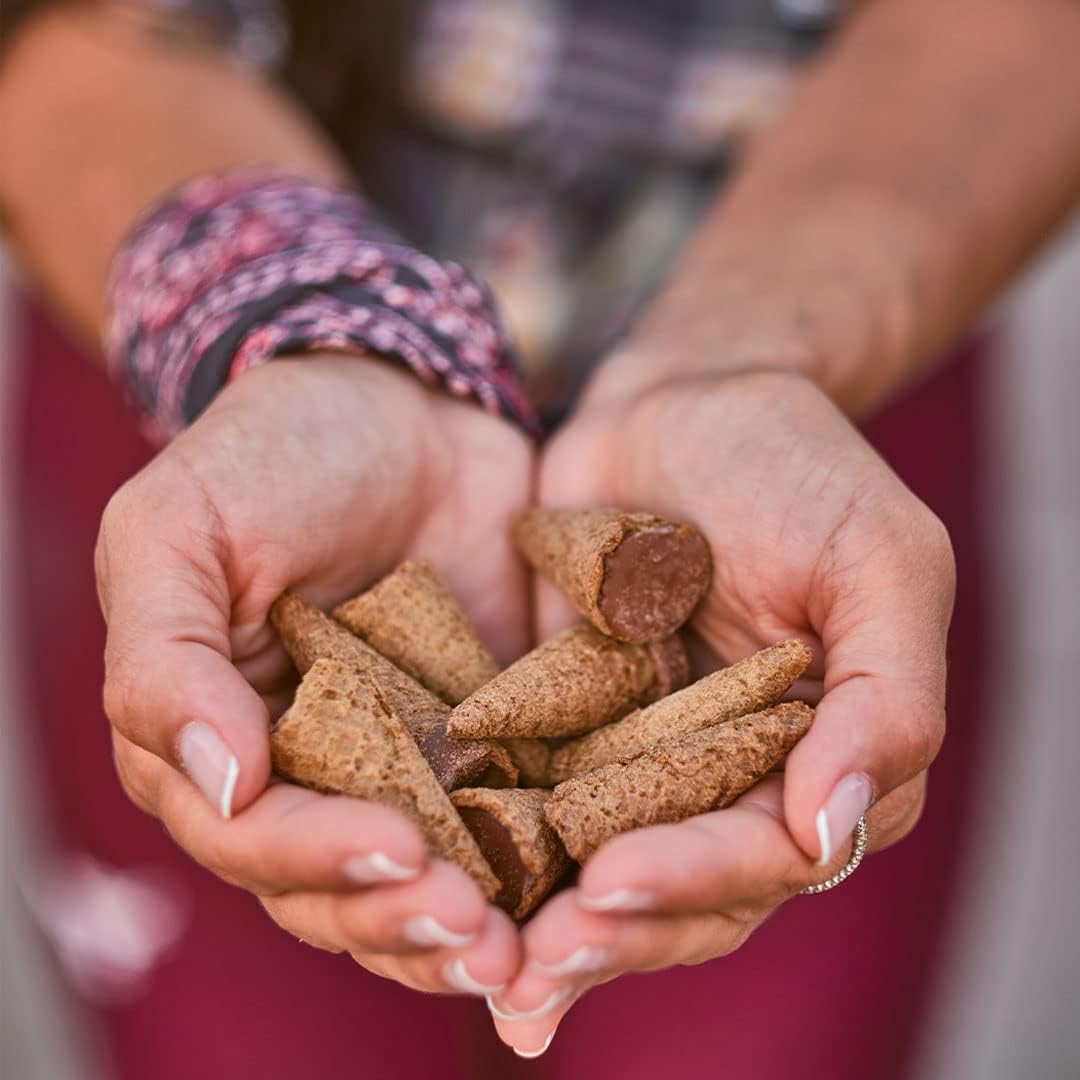 Just The Fun Part | Bite-Size Crispy Mini Waffle Cones | Filled With Premium Belgian Chocolate | Great For Snacks, Desserts, Grab & Go | Kosher | 4.23