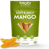 Dried Mango Slices - Soft & Juicy Sweet Dried Mango Slices Healthy Snack Delicious Texture, Chewy Ripened Mangos Dried Fruits with Natural Tangy