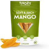Dried Mango Slices - Soft & Juicy Sweet Dried Mango Slices Healthy Snack Delicious Texture, Chewy Ripened Mangos Dried Fruits with Natural Tangy
