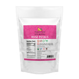 Organic Veda Dried Rose Petals, 4 oz - 100% Organic Real Edible Rose Petals - Food Grade USDA Rose Petal for Making Rose Water, Baking, Herbal Tea