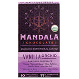 Mandala Superfood Low Glycemic Bean-to-Bar Chocolate (2.2 oz Bar) Organic, Artisan, Healthy, Vegan, Super Dark (Vanilla Orchid, 3-pack)