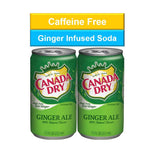 Ginger Ale Mini Soda Cans, 7.5 oz Soft Drinks Bulk Snacks Pack, Small Refrigerator & Snack Pantry Drink 12 Count Beverage Kitchen Supplies