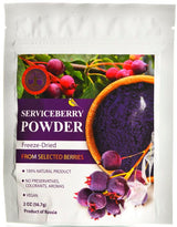 Serviceberry Freeze-Dried Powder - 2 Oz - Natural Serviceberry Powder, No added sugar, No GMOs