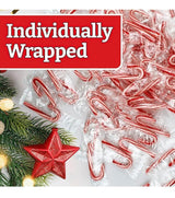 MINI CANDY CANES (1000 MINI CANDY CANES) | Mini Candy Canes Peppermint Flavored | Red & White Stripes - Individually Wrapped Gift Pack | Holiday Candy