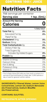 Lucy’s Family Owned - 100% Lemon Juice Gallon (128fl oz.)