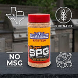SuckleBusters Salt Pepper Garlic BBQ Rub 14.5 oz - Brisket Rub and Chicken - Spg Seasoning for Meat - Salt Pepper Garlic for Grilling and Smoking