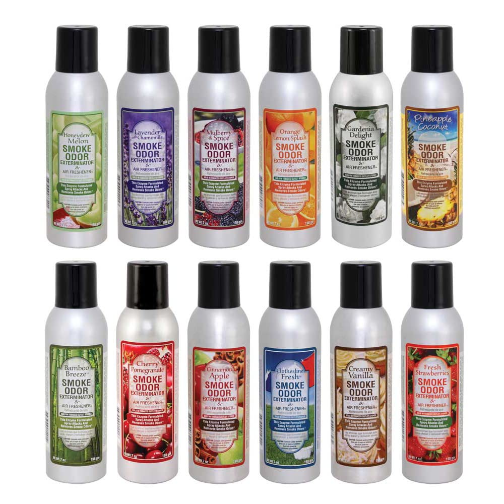 12pc Box - 7oz Smoke Odor Exterminator Spray - Year Round Mix