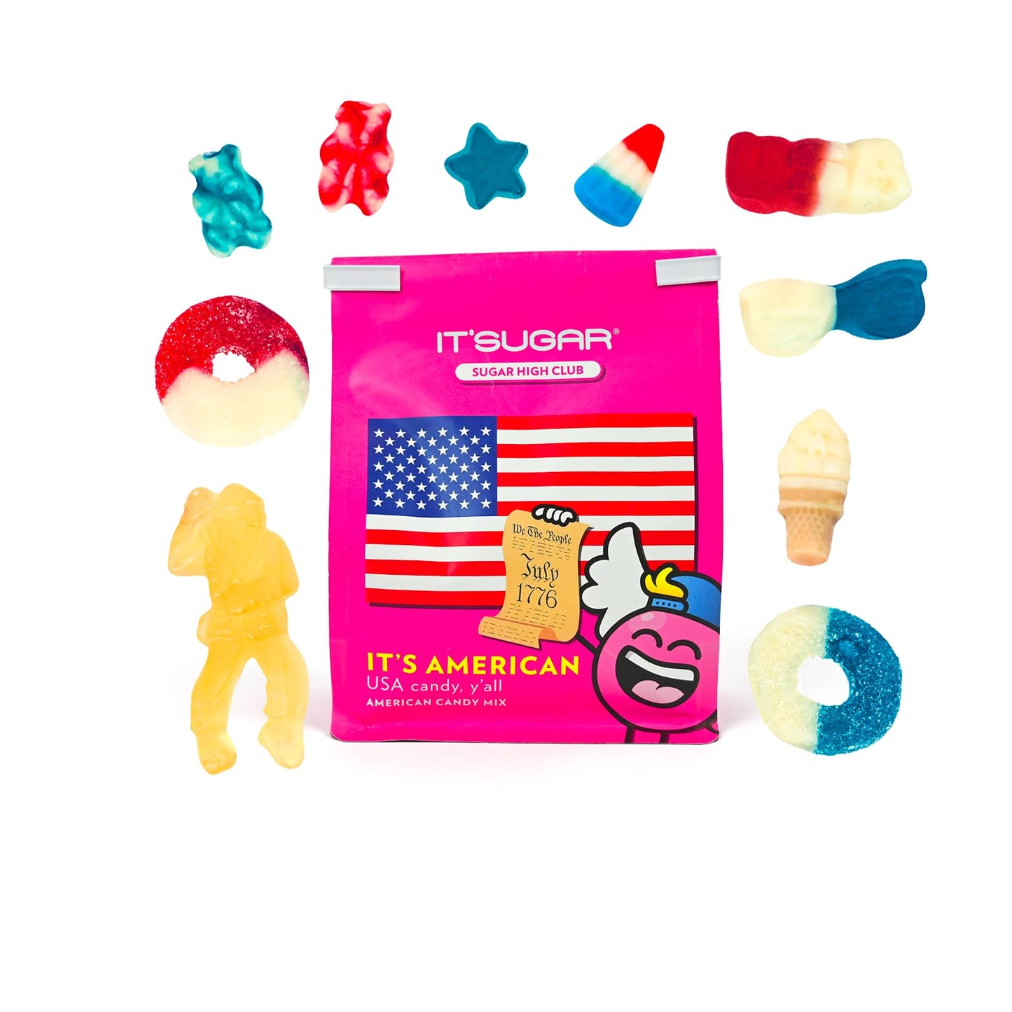 IT'SUGAR IT'S American Candy Mix, Gummi Assortment with Bears, Freedom Rings, Military Heroes
