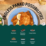 Kooshy Panko Italian Style Breadcrumbs | Vegan, Dairy Free, & Kosher Certified Non GMO Sourdough Bread Crumbs | Meatballs, Meat Cutlets, Vegetables, Meatloaf, Mac & Cheese (Italiano | 7.5 oz / 2 Pack)