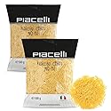 Piacelli Short fidelini pasta - Protein Pasta Made from Fine Durum Wheat Semolina for Rich Flavor - Enjoy Organic Noodles in Your Favorite Recipes