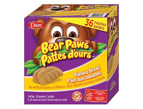 Dare Bear Paws Banana Bread 36 x 40g_AB