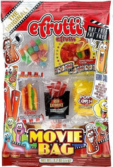 eFrutti Gummi Candy Variety, Movie Bag, Lunch Bag, Sour Lunch Bag, and Bakery Shoppe Bag, 2.2 Ounce (Pack of 4) - with MYD Bag Clip