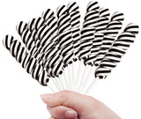 Black Twisty Lollipops - 24 Unicorn Suckers Individually Wrapped Bulk - Great for Candy Buffet - Wedding - Graduation - Halloween - Baby Shower