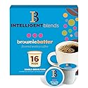 Intelligent Blends Brownie Batter Flavored Coffee Pods, 16 ct, Medium Roast Single Serve Pods - 100% Arabica Coffee, Compatible with Keurig K Cups