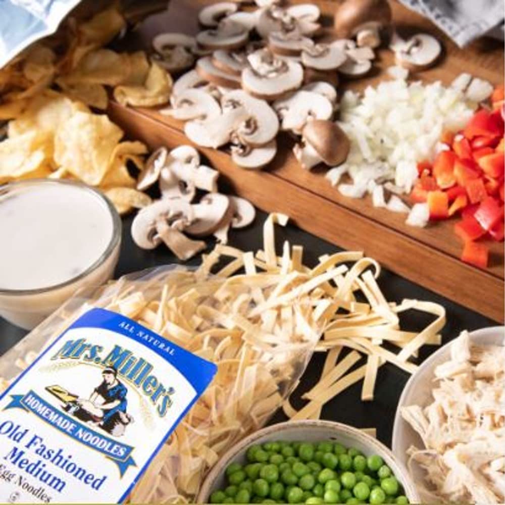 Mrs. Miller's Homemade Egg Noodles, All Natural USA Made Amish Pasta, 16 ounce, Fine Width