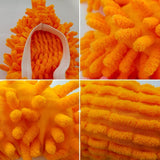 Yueiehe 5 Pairs (10 Pieces) Multi-Function Dust Duster Mop Slippers Shoes Cover, Soft Washable Reusable Microfiber Foot Socks Floor Cleaning Tools
