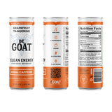 BeGOAT Clean Energy | OG Variety Pack | 6 Ingredients, Plant-Based, Non-GMO, Vegan | 200mg Natural Caffeine | 12 fl oz Cans (Pack of 12)
