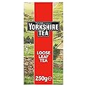 Yorkshire Tea, Red, Black Tea, Loose Leaf, 8.8 Ounces, Refreshing, Satisfying, and Strong, Classic British Breakfast Blend, Caffeinated, Enjoy Hot or