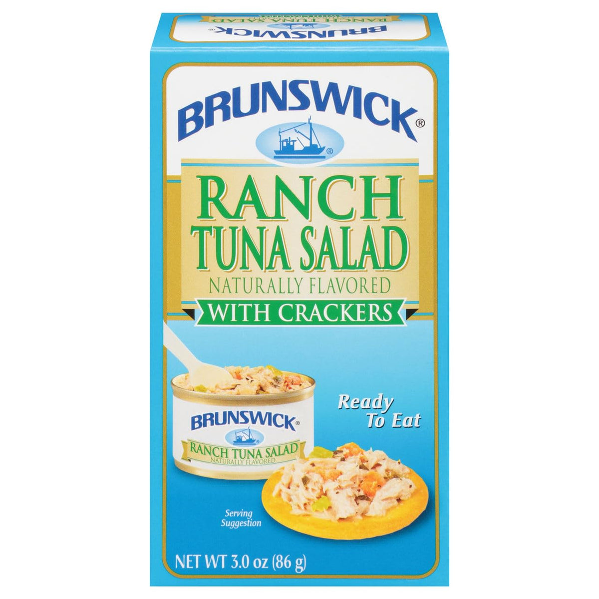 Brunswick, Ready To Eat Ranch Tuna Salad Kit, 3 Ounce