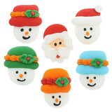 Christmas Cupcake Toppers, Holiday Cake Toppers, Royal Icing Decorations, Cupcake Decorations, Cake Toppers, Holiday, Edible, Cookies and Chocolates