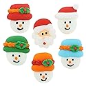 Christmas Cupcake Toppers, Holiday Cake Toppers, Royal Icing Decorations, Cupcake Decorations, Cake Toppers, Holiday, Edible, Cookies and Chocolates