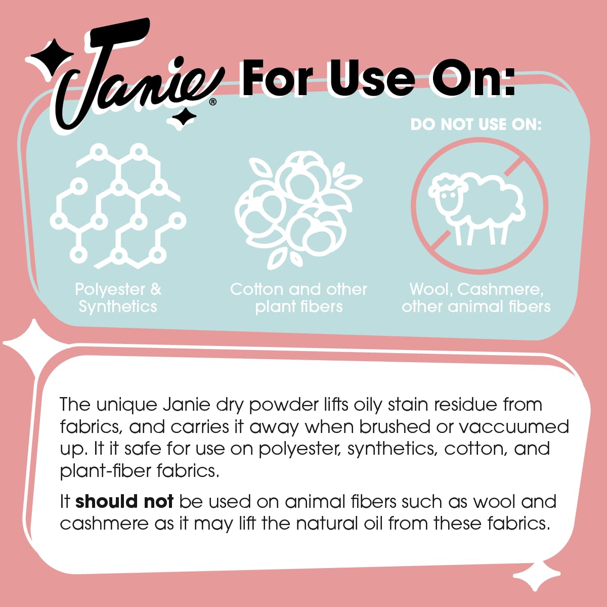 Janie Dry Stick Spot Cleaner (.4 oz) - Portable Instant Stain Remover Stick for Clothes - Magic Eraser Pen for Laundry, Travel, and On-the-Go Stain