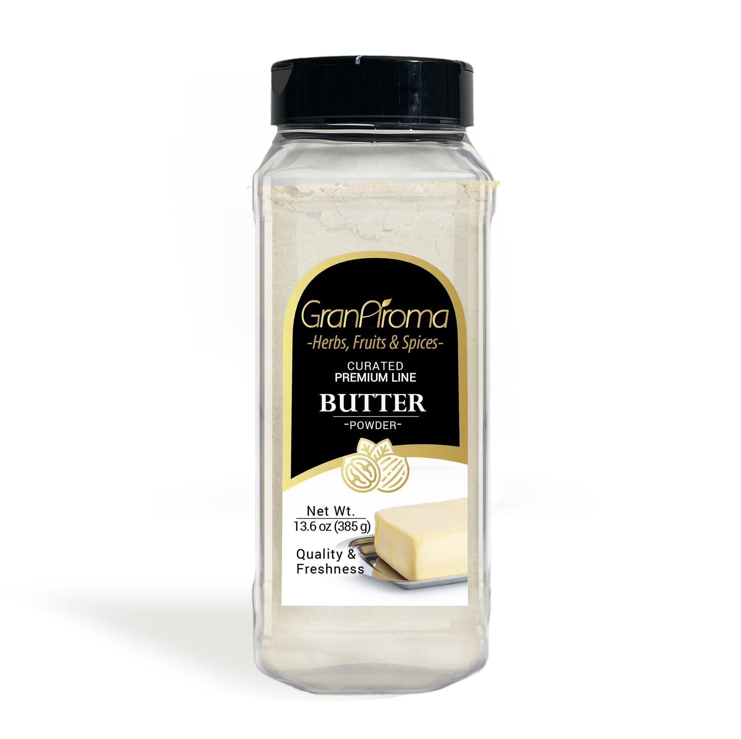 GranAroma Butter Powder, Creamy & Savory, Ingredient & Additive, Versatile Powder (13.6 Ounce)