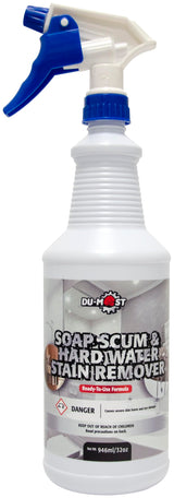 DU-MOST Soap Scum & Hard Water Stain Remover, High Foaming Acid Cleaner Removes Limescale & Soap Residue, Kitchen & Bathroom Use, 32 Oz