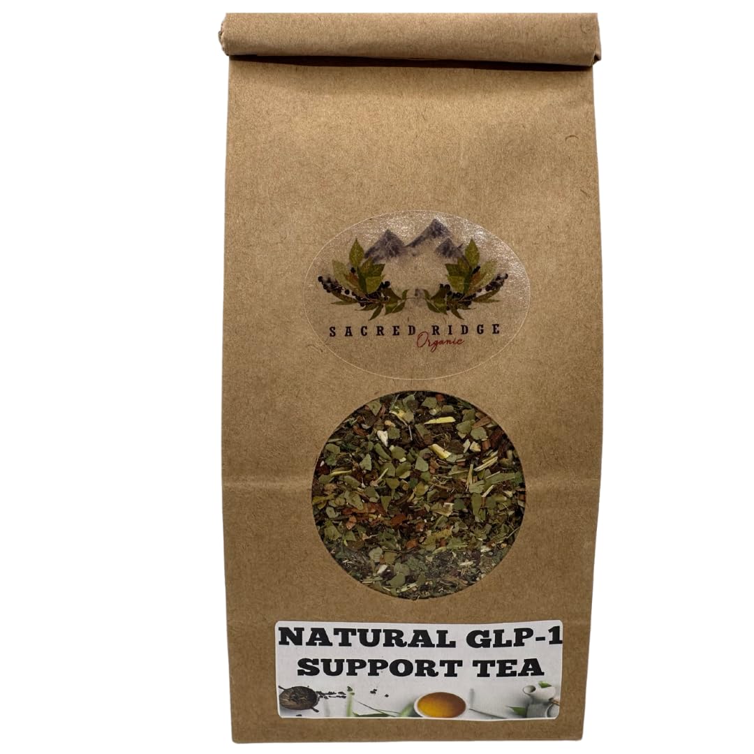Natural GLP-1 Support Organic Herbal Tea Blend 4 oz Yerba Mate Blend