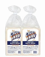 Crust Away Crustless Bread, White Sandwich Bread, No Crusts, Ready for Lunch & Kids Meals - Non-GMO, Kosher, All Natural - Pack of 2