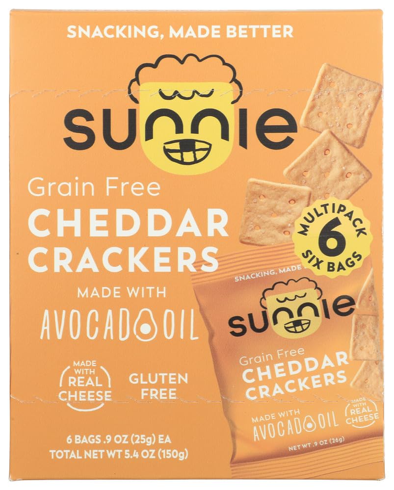 Sunnie, Crackers Cheddar 6Ct Multipack, 0.9 Ounce